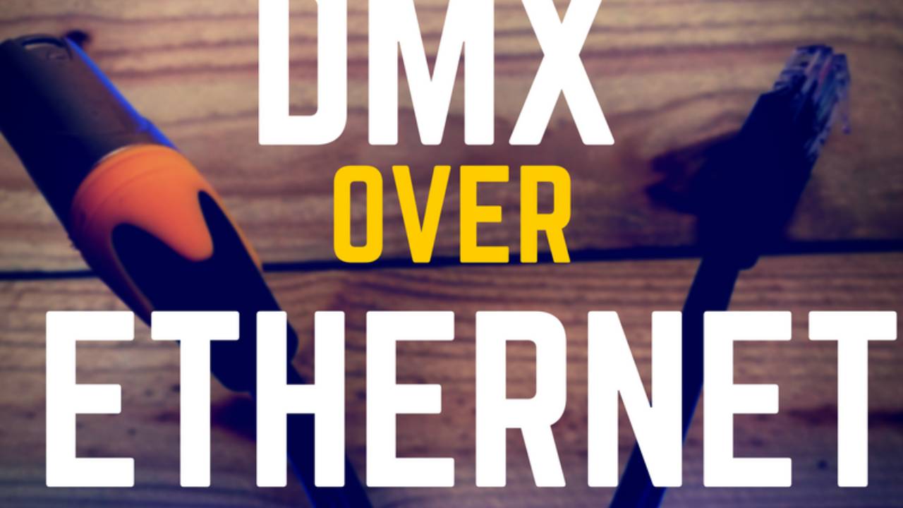 image says how to run dmx over ethernet