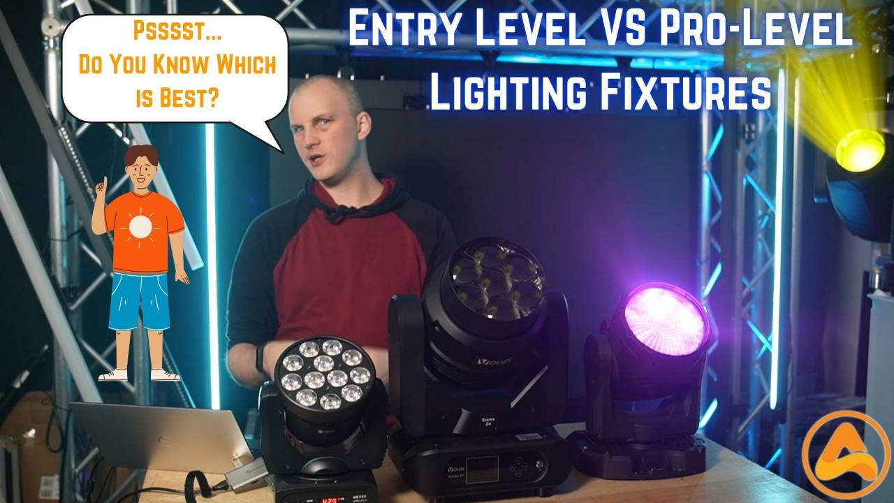 What are the Differences between Entry-level and Pro-level Stage Lighting Fixtures?