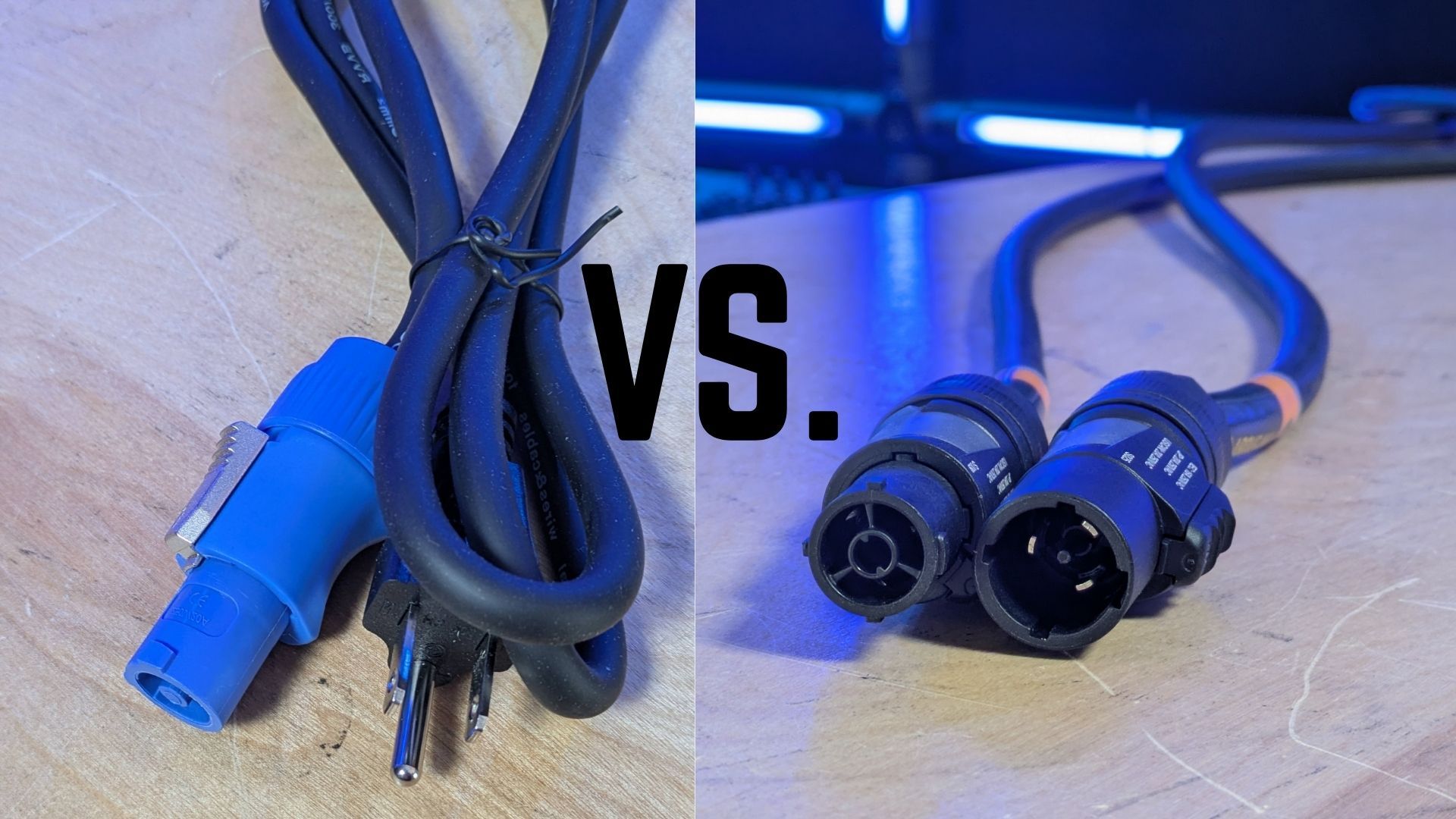 image of powercon plugs