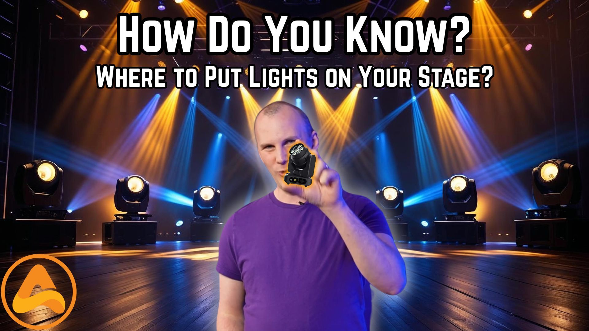 How Do You Know Where to Put Lights on Your Stage? (And When to Break the Rules!)