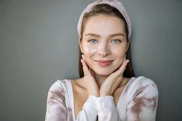 Woman face smiling
