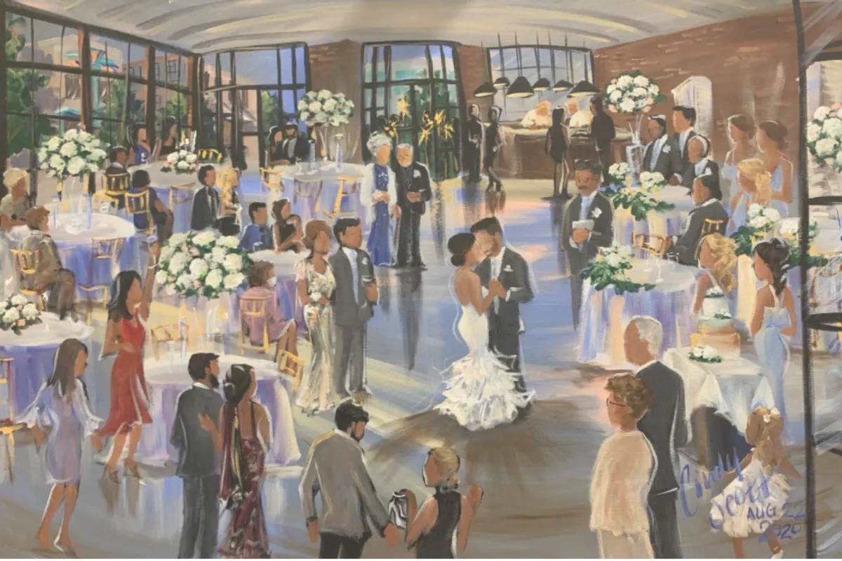 Painting of a wedding