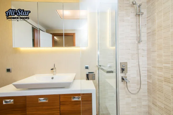 glass shower enclosure