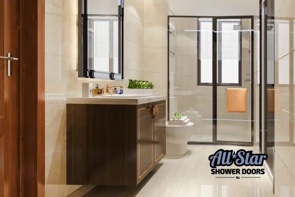 shower door installation in Marietta