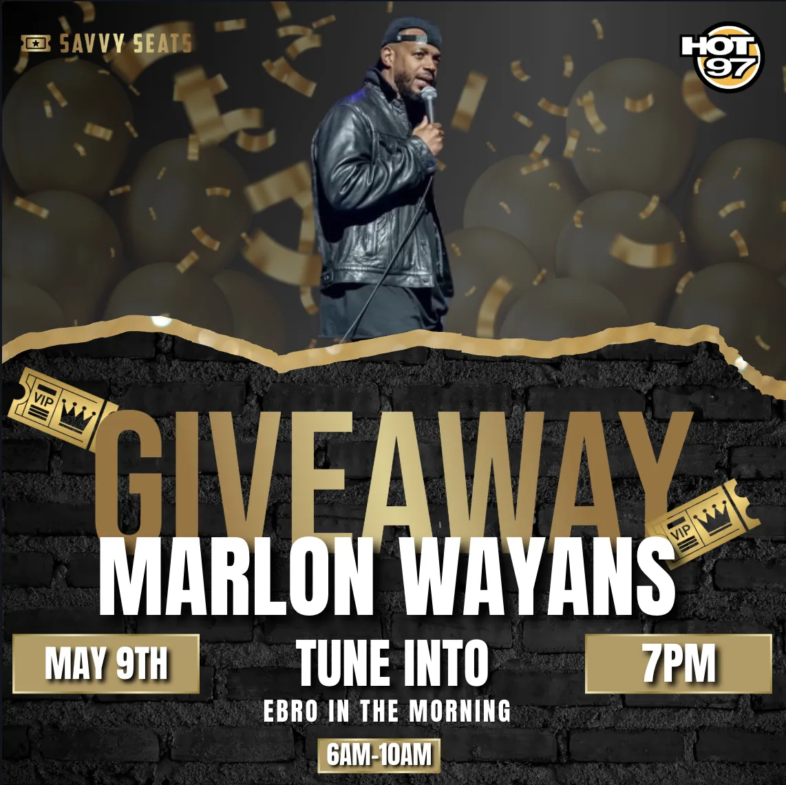 Savvy Seats x Hot97: Marlon Wayans Ticket Giveaway!