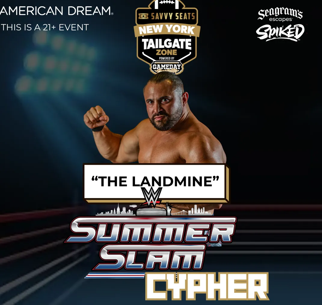  Joe “The Landmine” Ocasio Joins The Savvy Seats SummerSlam Tailgate Powered By Seagram’s Escapes Spiked