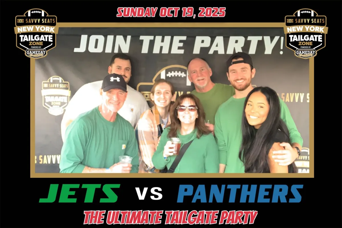 Tailgate Highlights: Jets vs. Panthers Pregame Party at the Savvy Seats Tailgate Zone