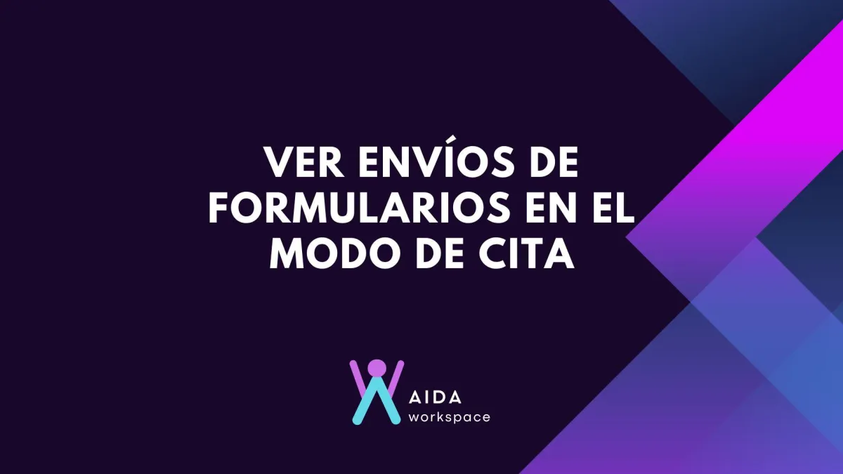 Ver envíos de formularios en el modo de cita