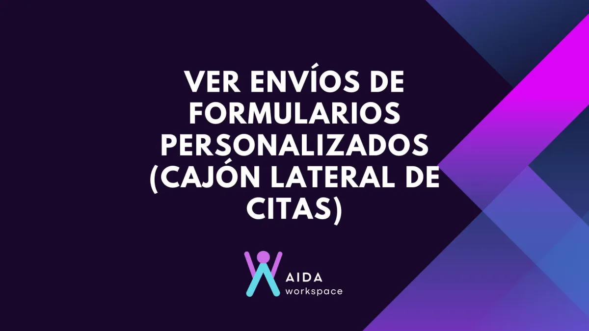 Ver envíos de formularios personalizados (cajón lateral de citas)