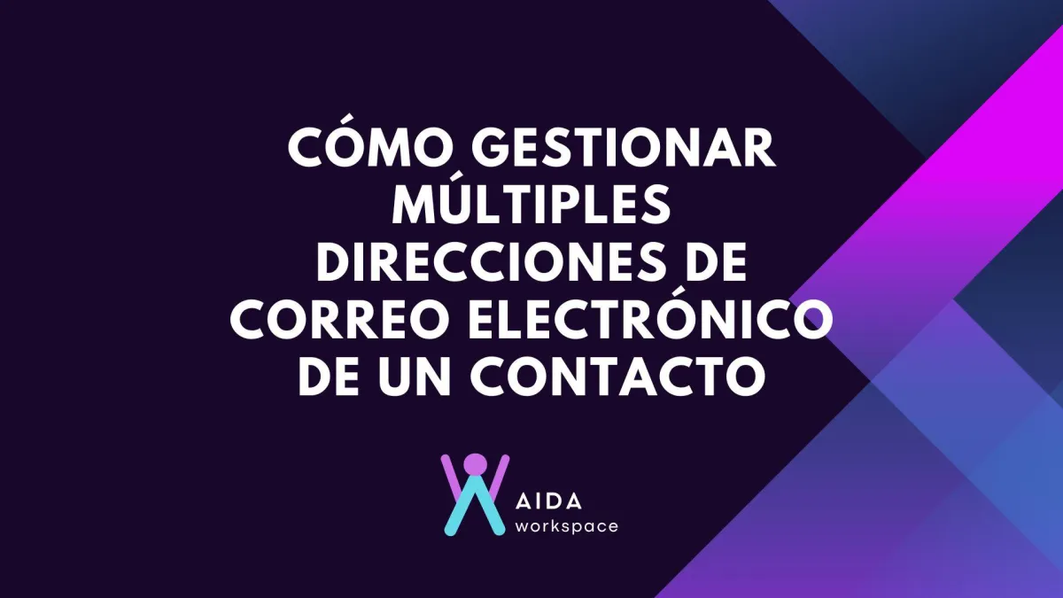Cómo gestionar múltiples direcciones de correo electrónico de un contacto