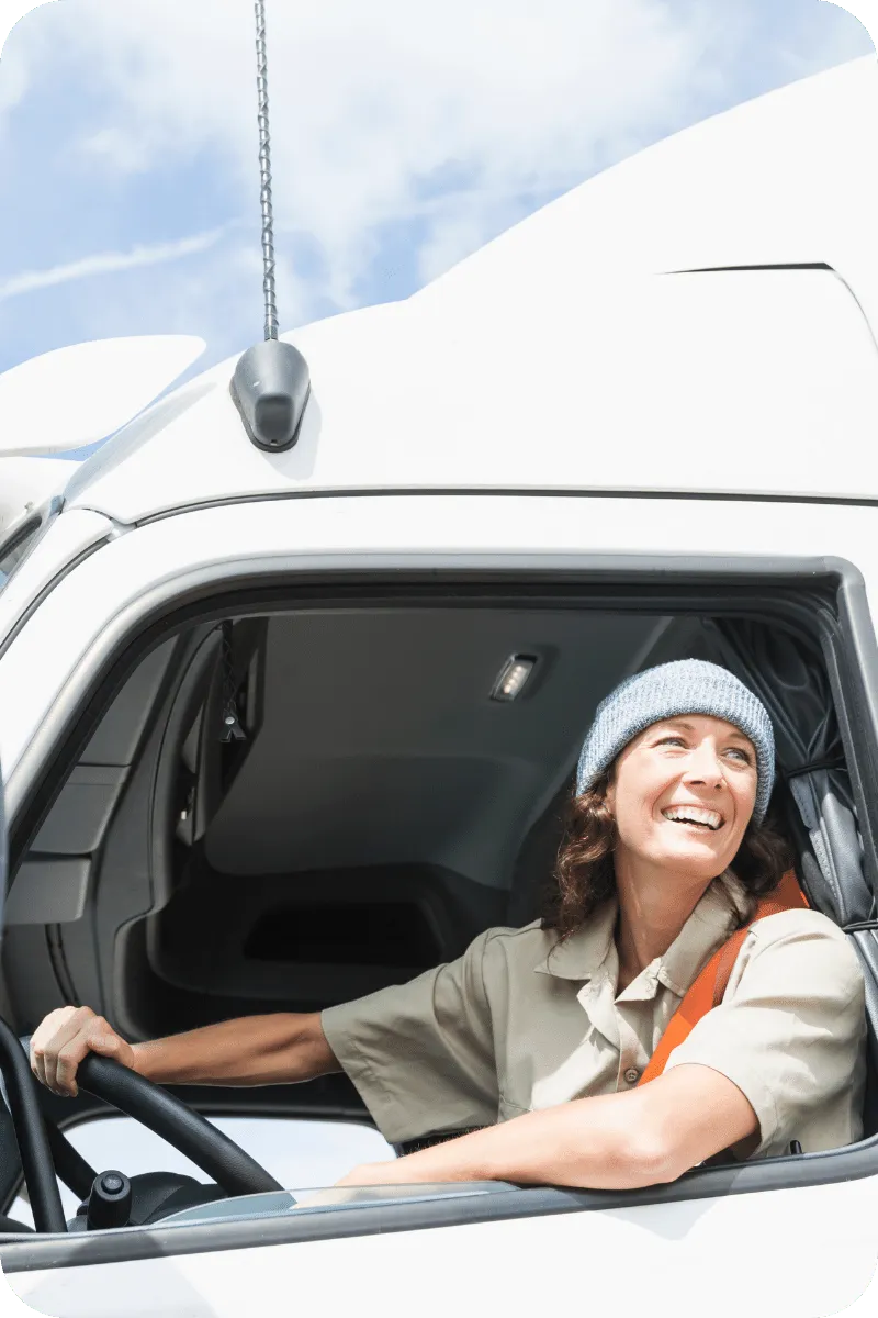 happy trucker