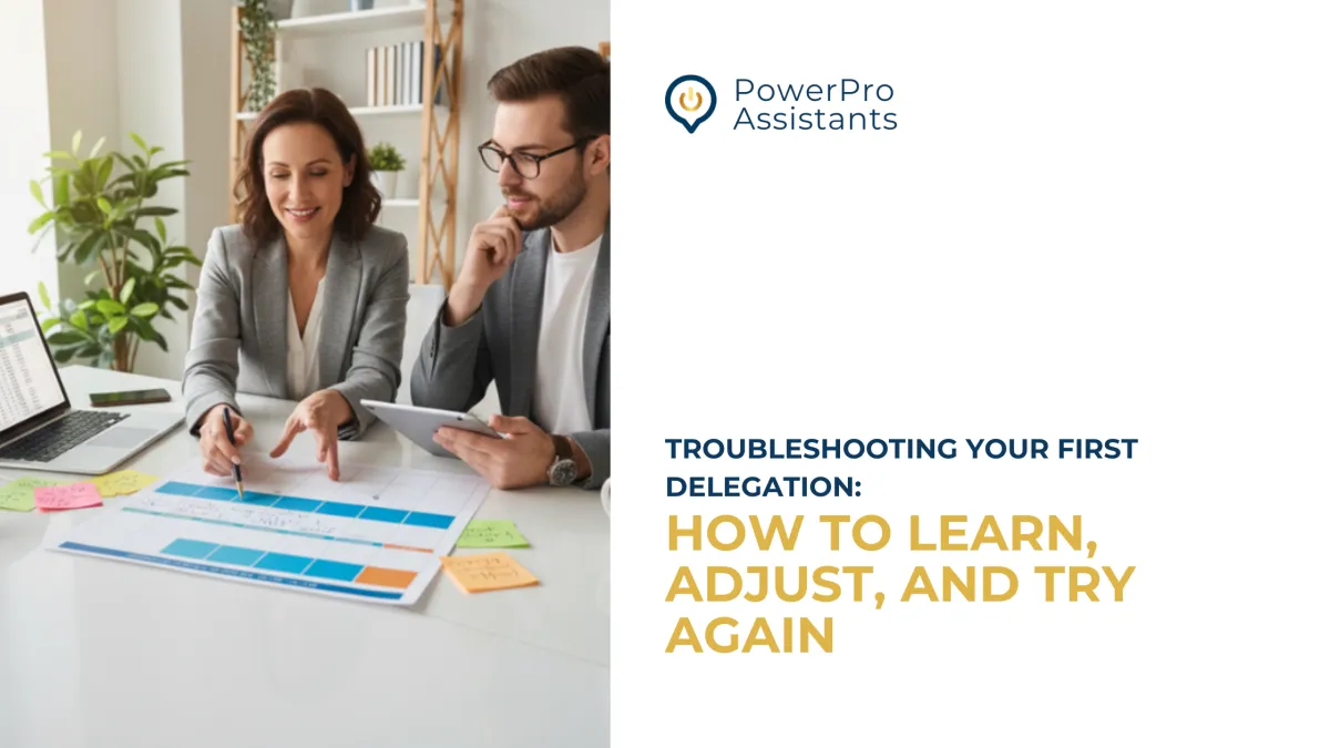 Troubleshooting Your First Delegation: How to Learn, Adjust, and Try Again
