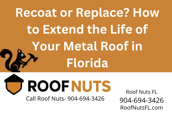 Get expert metal roof recoating in Florida for homes and commercial properties. Roof Nuts FL helps you restore protection, energy efficiency, and curb appeal.