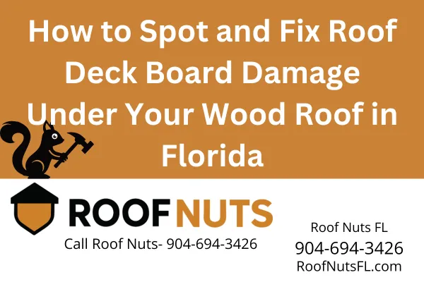 Learn how to identify and repair damaged wood roof deck boards on cedar shake and shingle roofs in Florida. Protect your home and extend your roof’s lifespan.