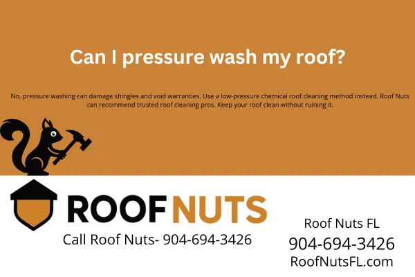 Think pressure washing your roof is safe? It’s not. Learn why it's risky for shingles and how to clean your roof without voiding your warranty. Roof Nuts shares the safest solution.