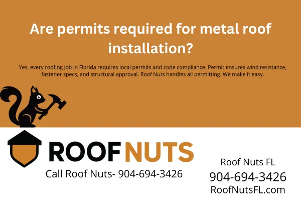 Yes — Florida law requires a permit for all roof installations, including metal roofing. Learn why permits matter, what they cover, and how Roof Nuts makes it hassle-free.
