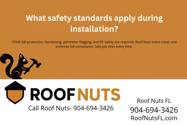 What safety standards apply during installation?
