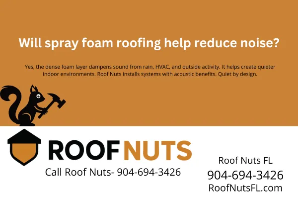 Will spray foam roofing help reduce noise?