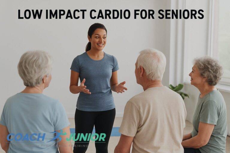 Low impact cardio exercises for seniors in San Francisco with safe, guided workouts by Coach Junior