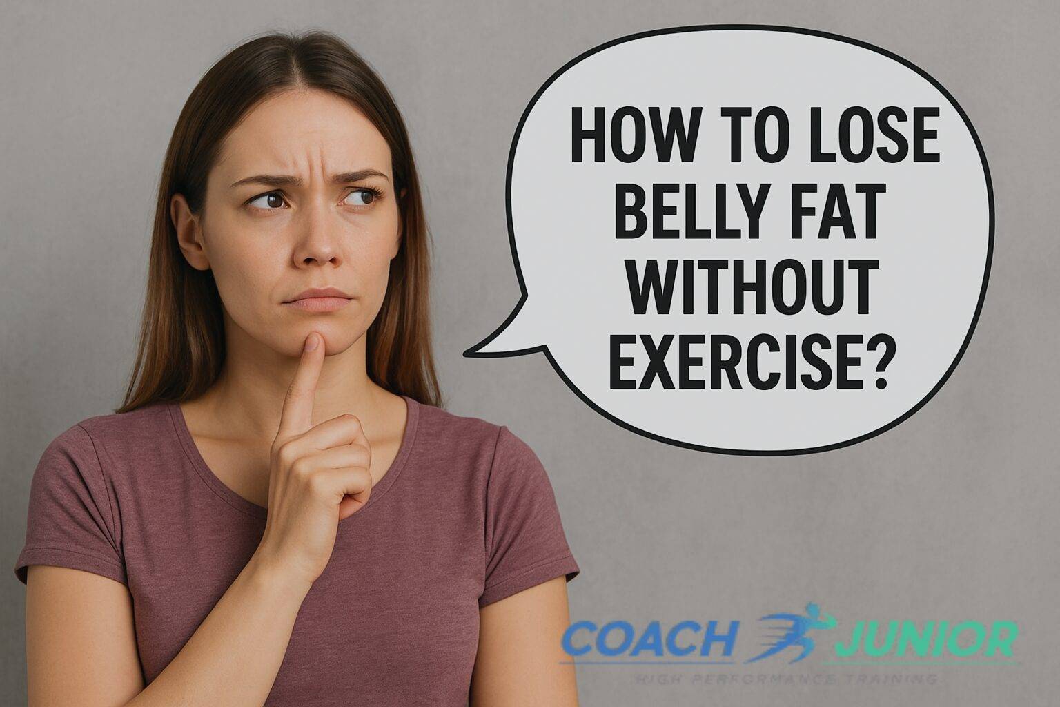 How to lose belly fat without exercise using healthy eating habits and simple lifestyle changes