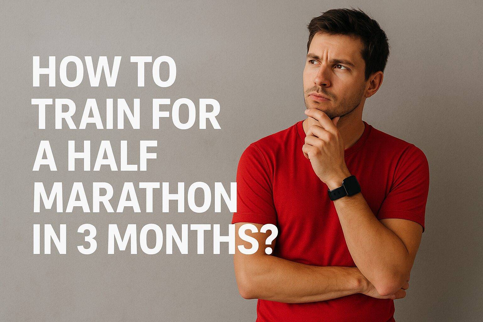Coach Junior explaining how to train for a half marathon in 3 months with a structured running plan