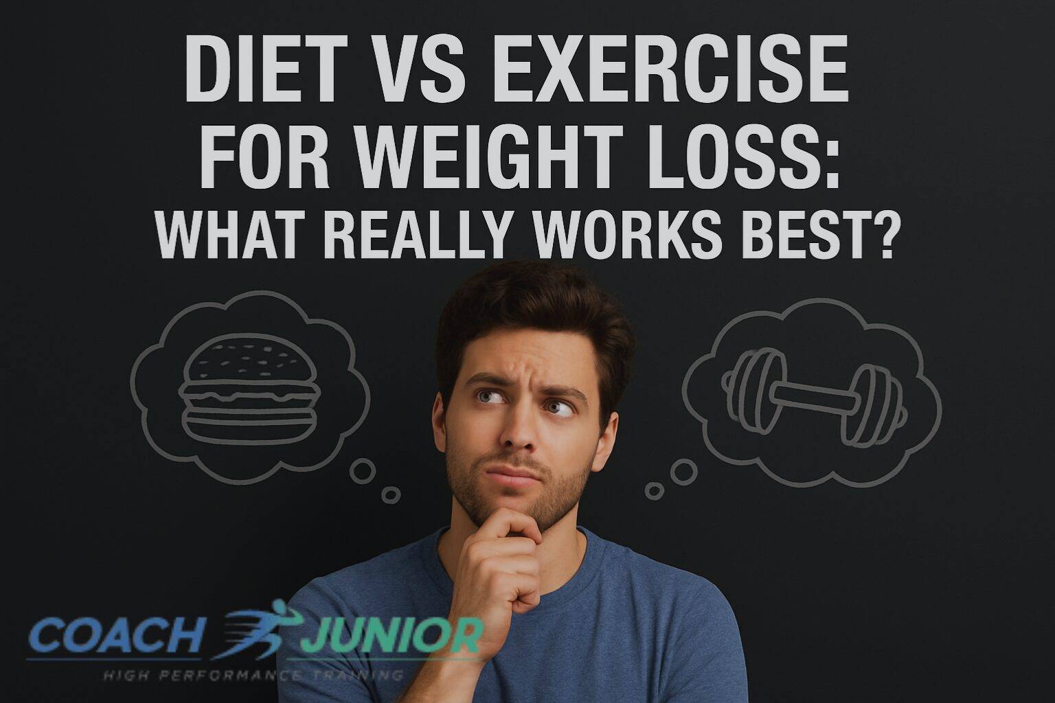 Diet vs exercise for weight loss comparison showing what really works best for fat loss