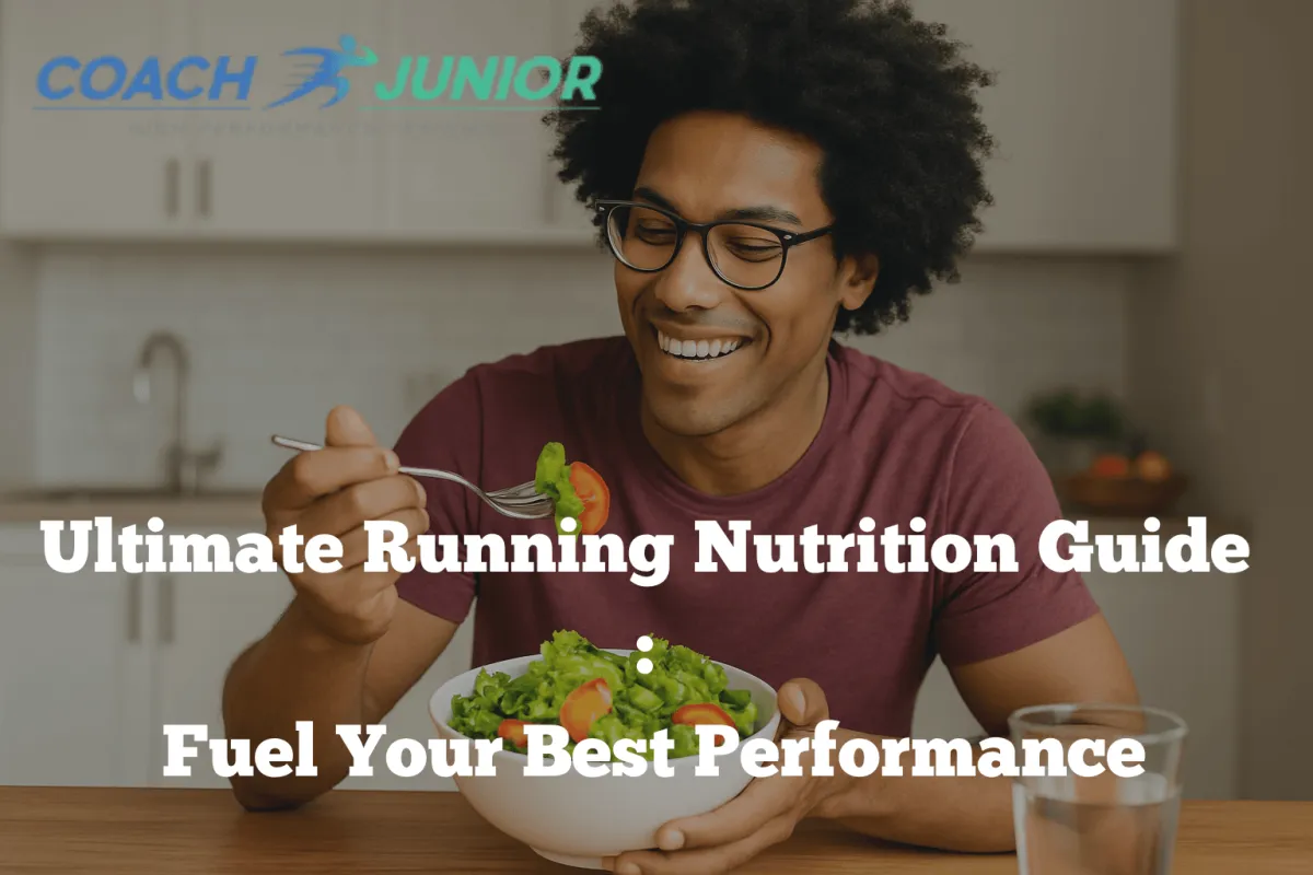 Ultimate running nutrition guide showing healthy food choices to fuel running performance and endurance