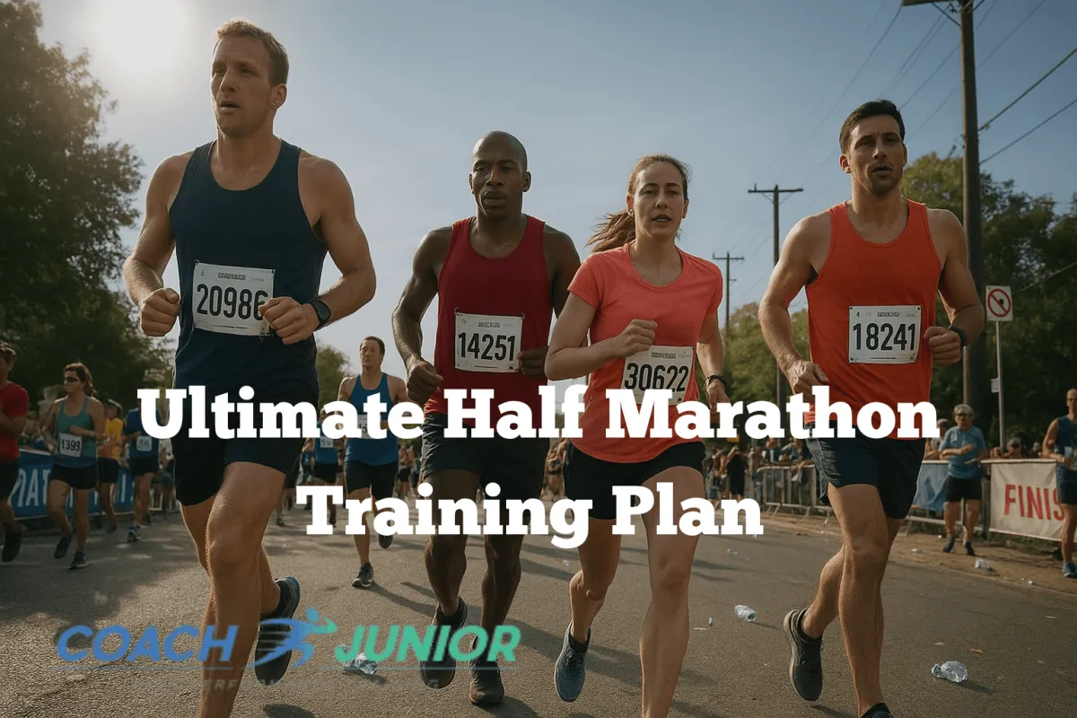 Runners following an ultimate half marathon training plan designed for beginners and advanced runners