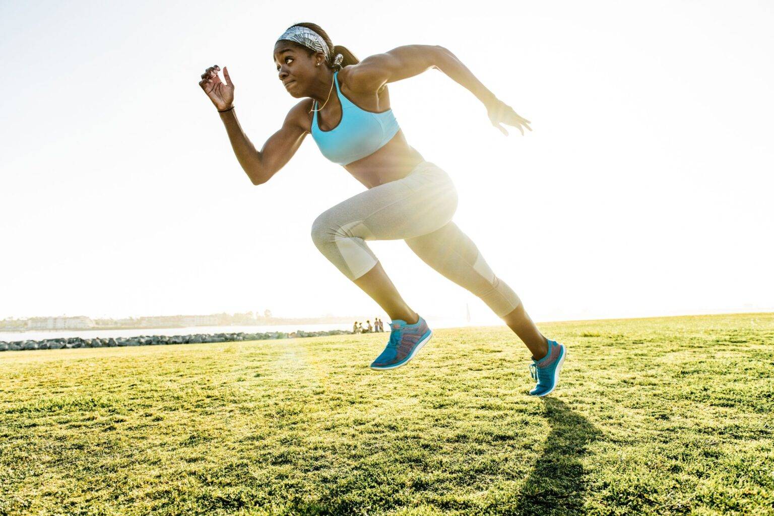 Runner performing advanced speed training drills to run faster and improve endurance