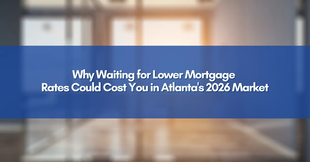 Modern Atlanta home with lush yard and city skyline in the background  