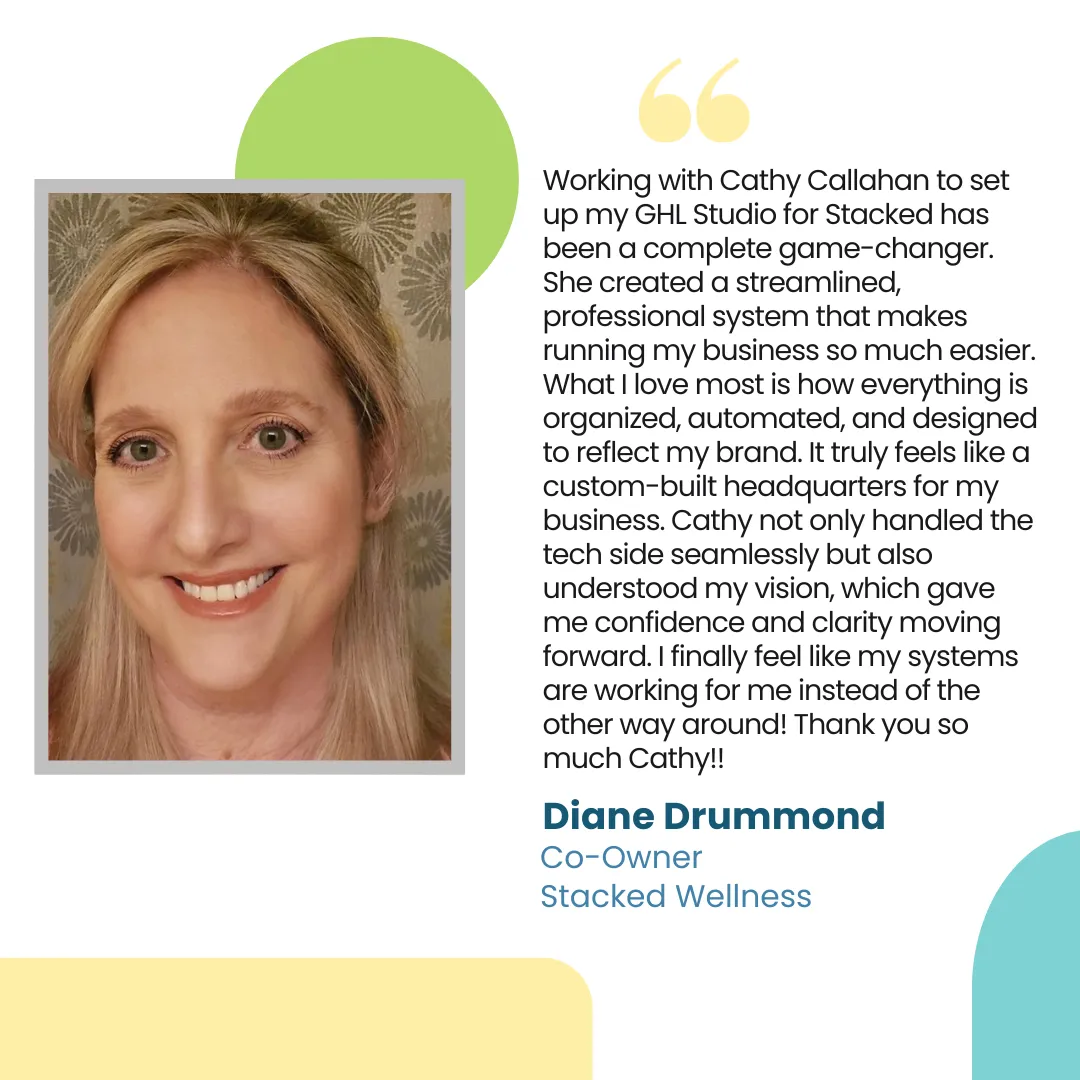 Testimonial for Strategy Studio from Diane Drummond