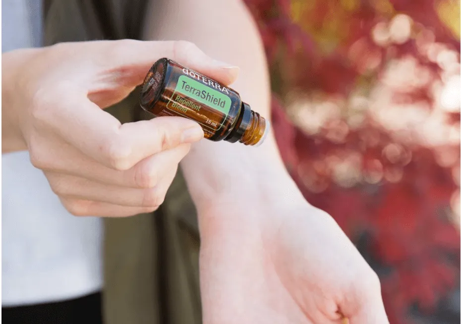 Arm with Terrashield bottle