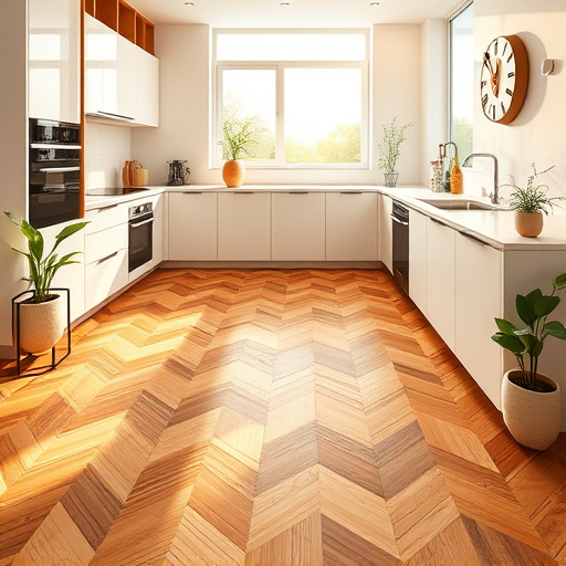 A vibrant, detailed depiction of a modern downtown Washington D.C. kitchen celebrating top-rated kitchen designers. The sleek kitchen features an ultra-modern marble-topped island reflecting cityscape light, surrounded by innovative cabinetry with geometric patterns inspired by D.C.'s historic architecture. Large windows reveal iconic landmarks like the Washington Monument and Capitol Hill bathed in golden sunset glow. Whimsical details include eclectic kitchen tools hanging as abstract art, colorful plants in quirky pots on open shelves, and vintage-inspired toasters and mixers adding playful charm. The scene highlights a professional yet creative atmosphere with blueprint sketches on the wall, a floating tablet displaying digital designs, and soft natural sunlight enhancing textures. Rendered in a SocialRealism style, the image combines realistic textures with a stylized, approachable aesthetic, emphasizing craftsmanship, urban energy, and innovative kitchen design through warm earth tones, cool greys, and subtle pops of color.
