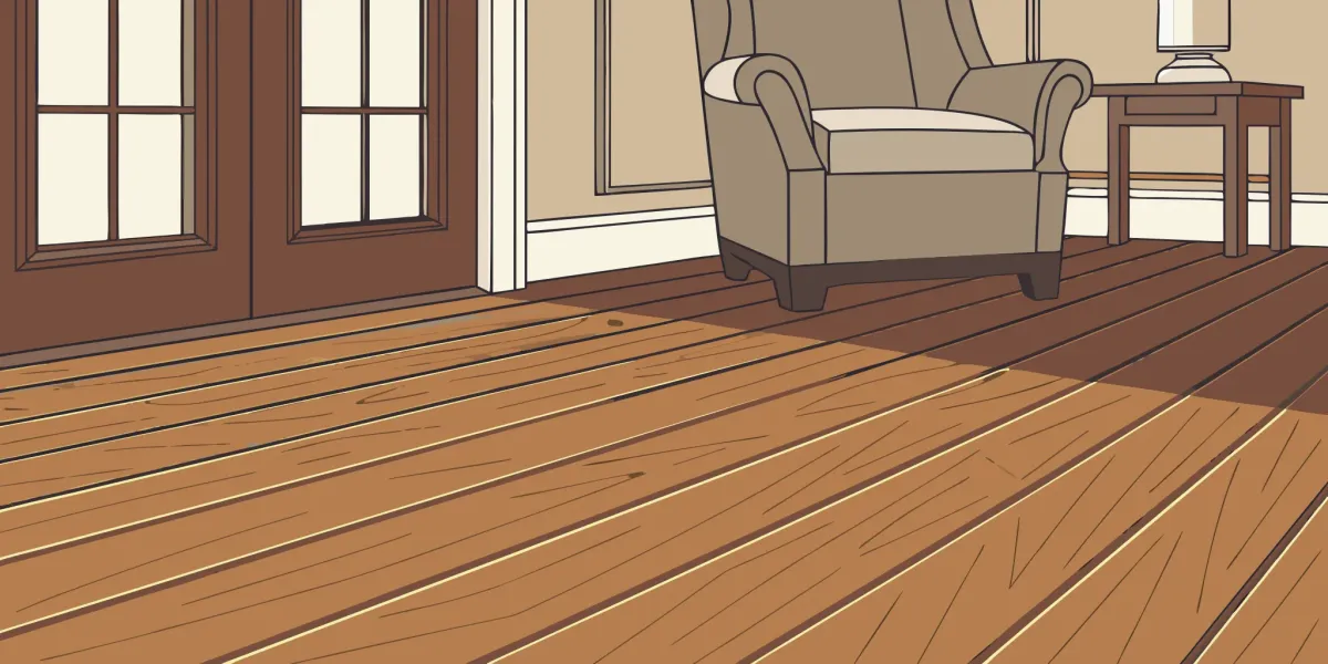 A new hardwood floor installation, a primary factor in the total project cost.