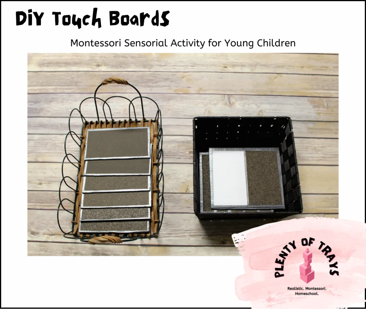 DIY Montessori Touch Boards