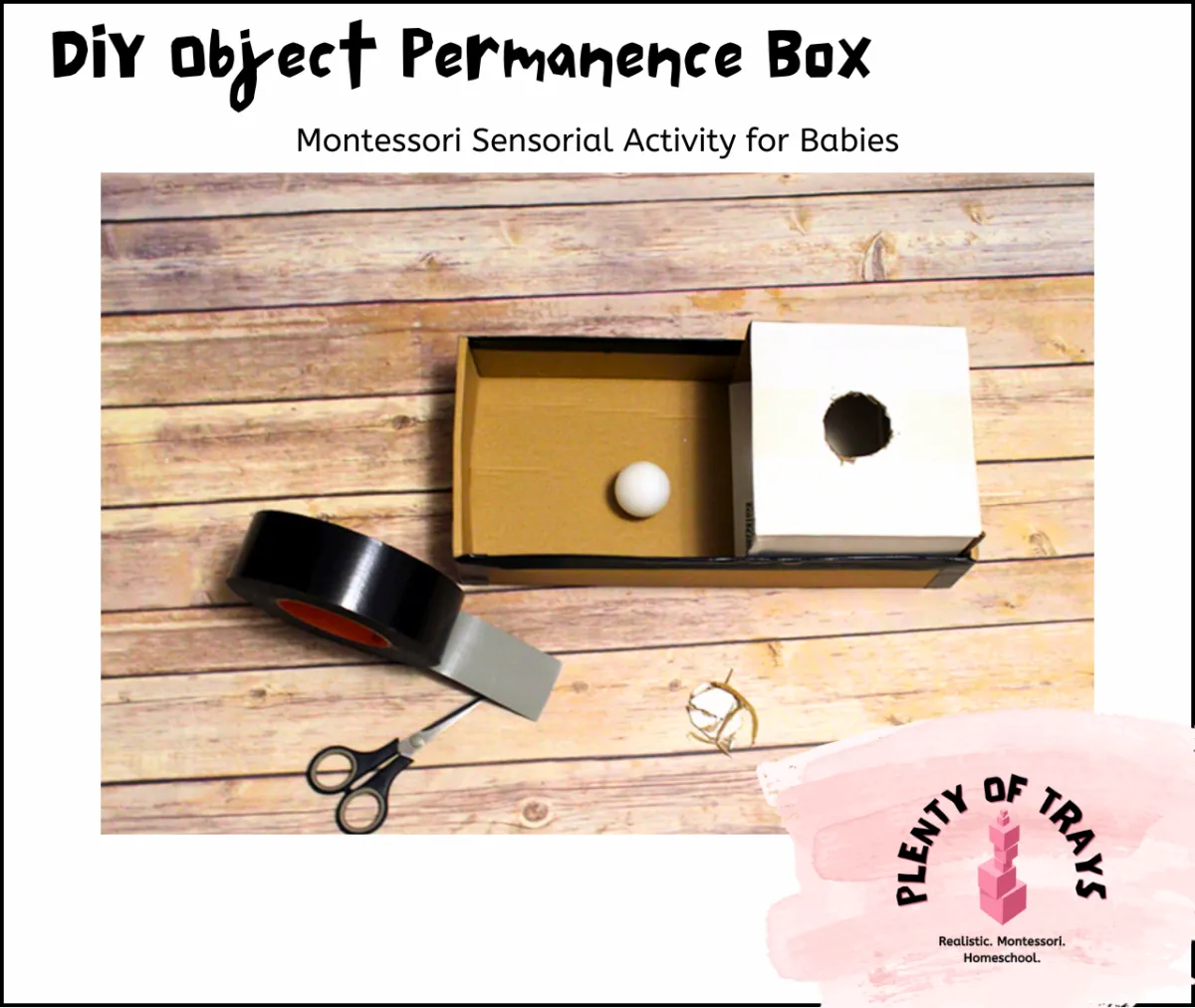 DIY Montessori Object Permanence Box