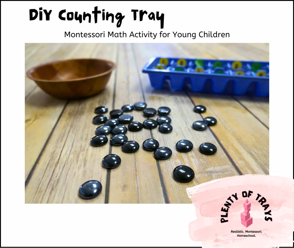 Montessori DIY Counting Tray