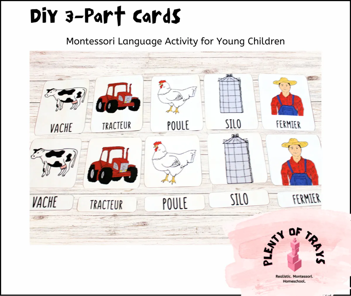 DIY Montessori 3-Part Cards