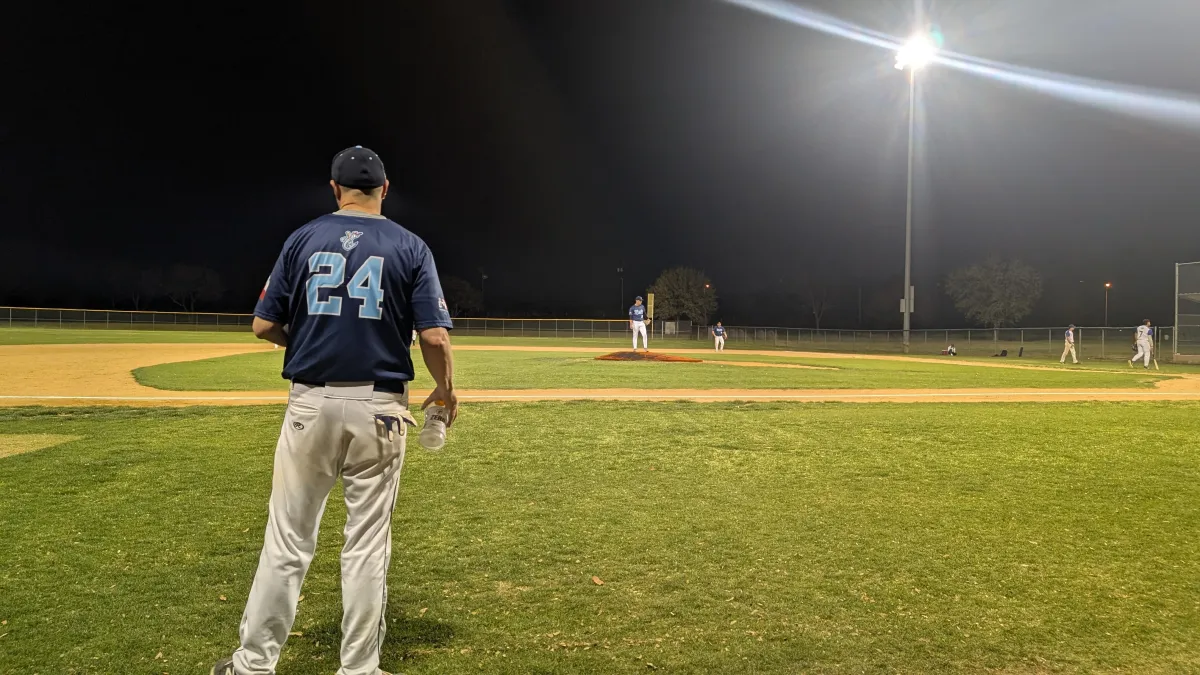 Matt observing the game