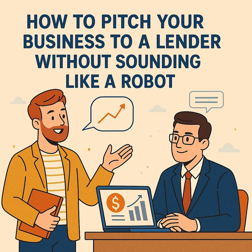 How to Pitch Your Business to a Lender Without Sounding Like a Robot