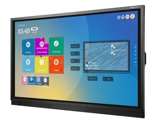 Interactive flat panel / digital board in an Indian smart classroom
