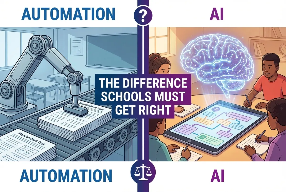 Automation vs AI: The Difference Schools Must Get Right