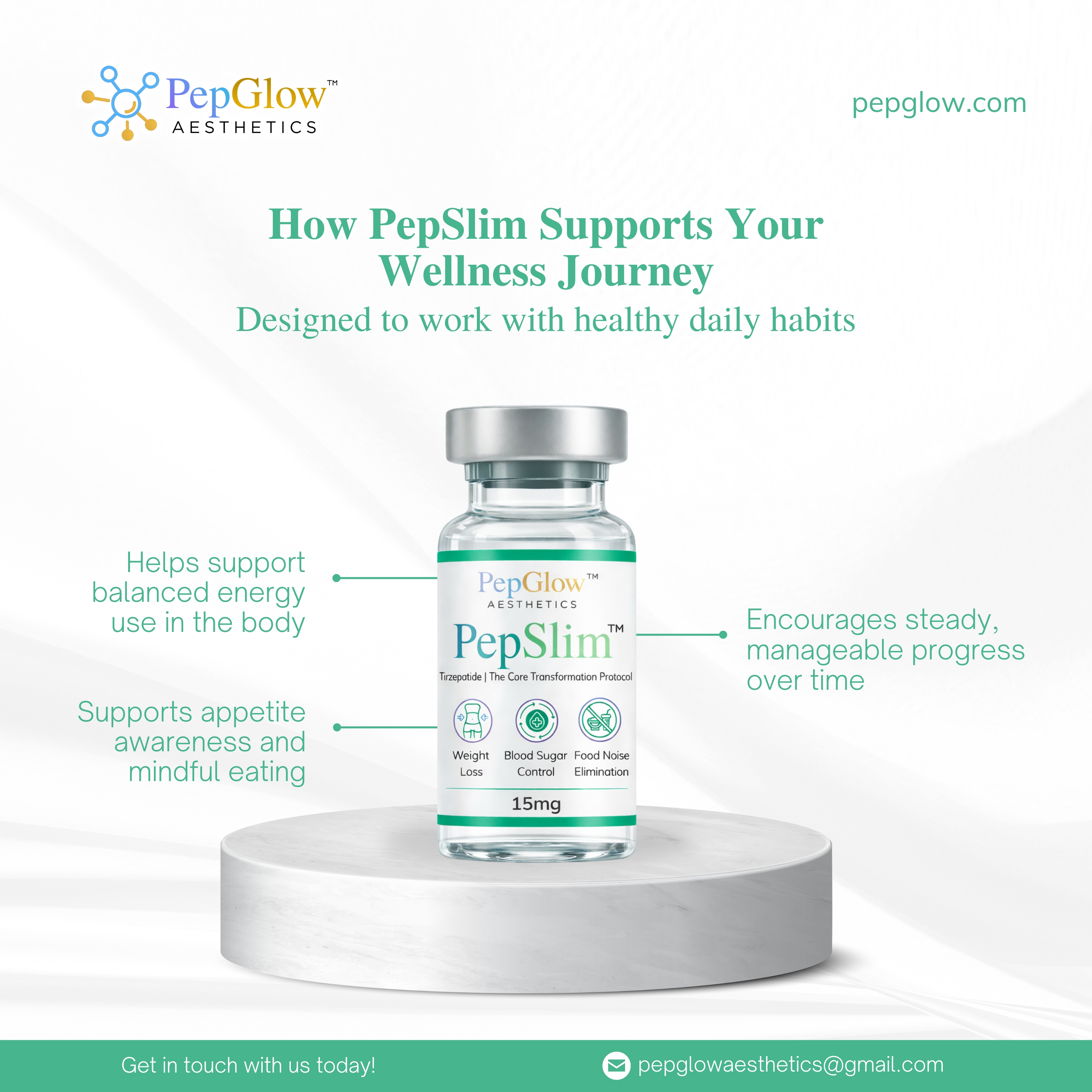 PepSlim™️ Explained: How Tirzepatide Supports Sustainable Weight Loss