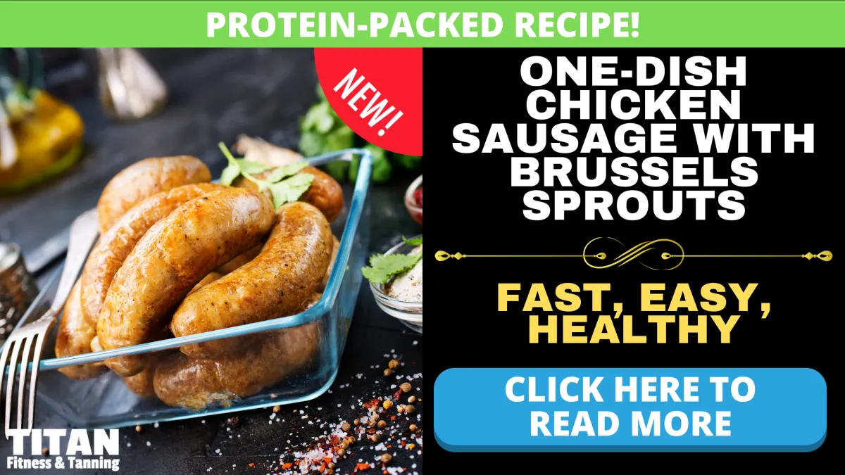 One-Dish Chicken Sausage + Brussels Sprouts = Dinner Win 🥘