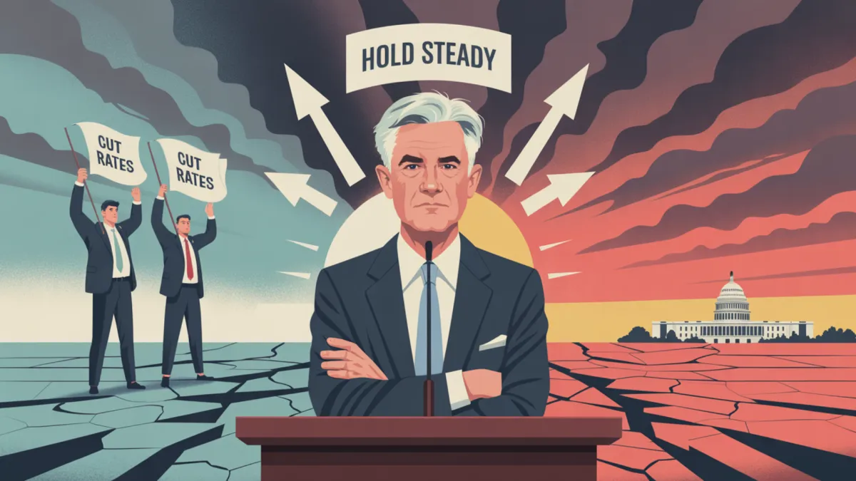 Jerome Powell resists interest rate cuts as Fed faces internal division