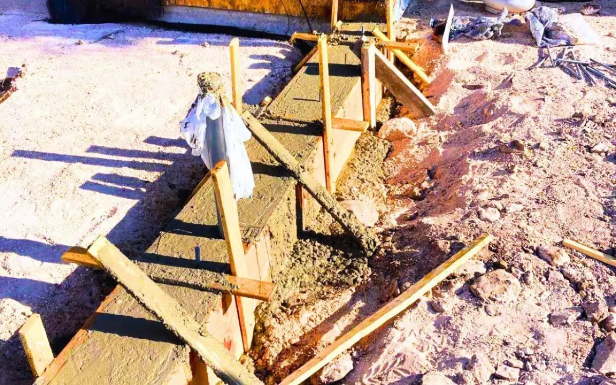 Foundation and framing stage in Hobbs home construction timeline