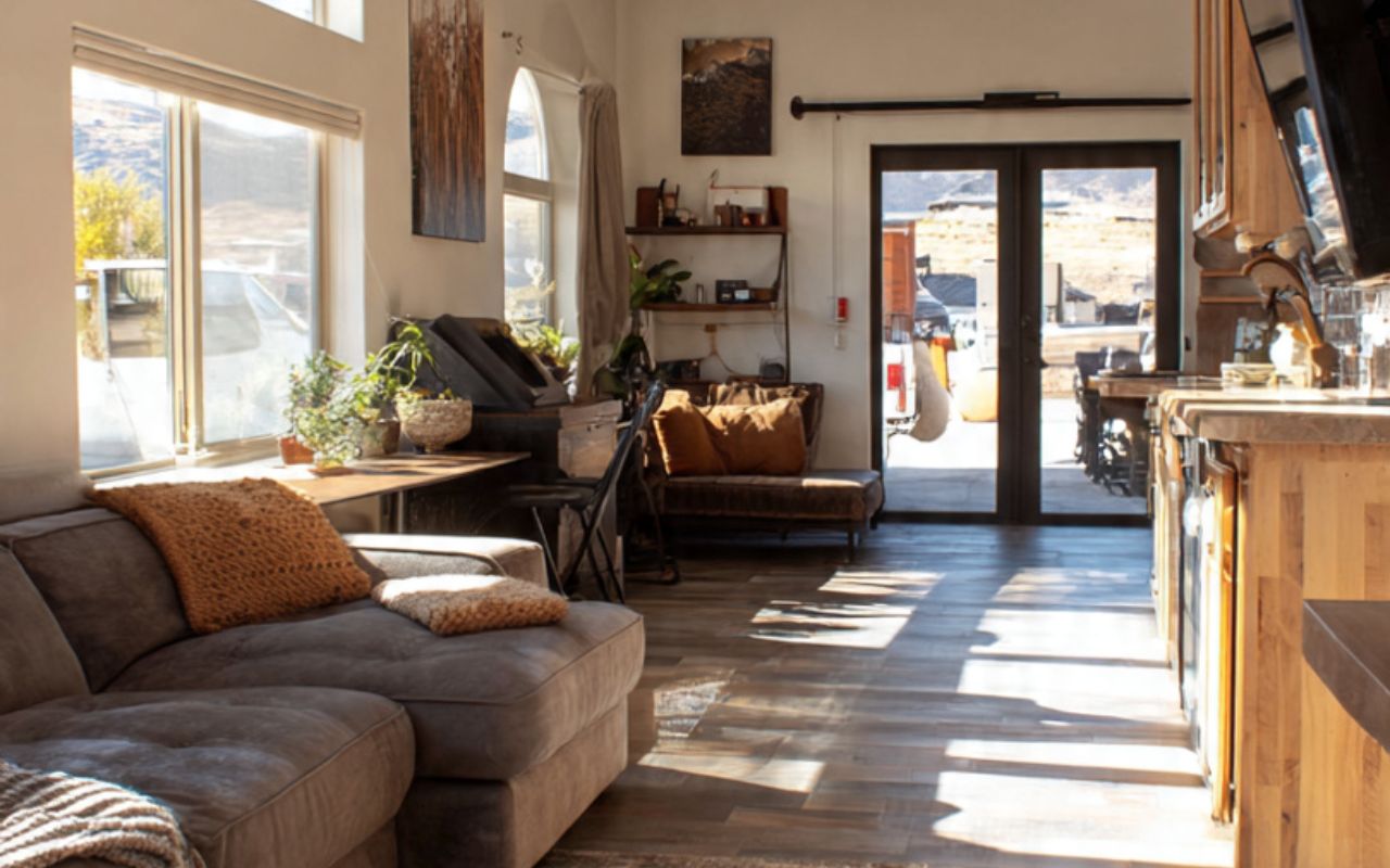 Finished Garage Conversion in Monument, NM with bright open living space