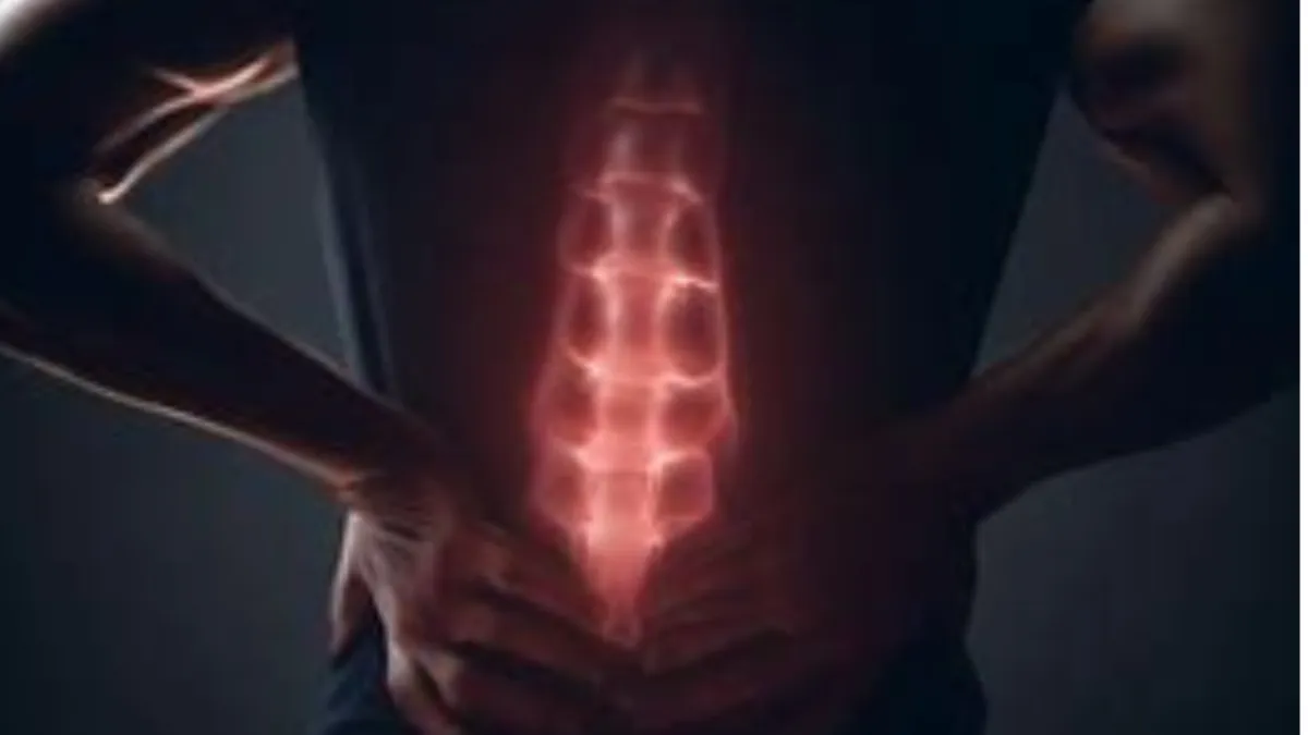 an image of back pain highlighted in red