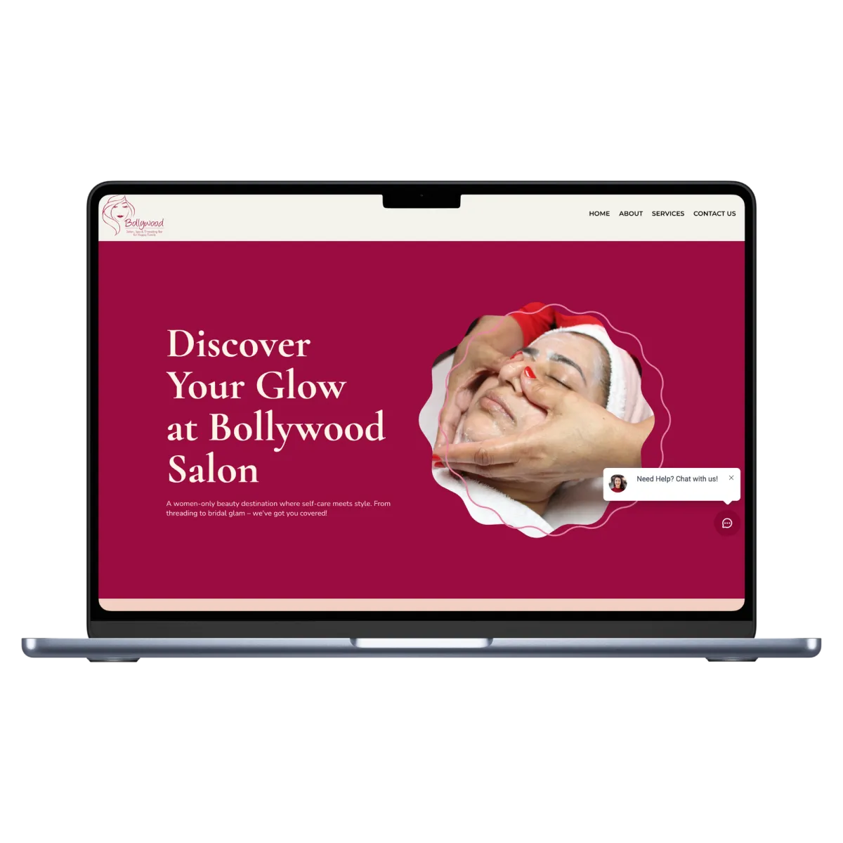 Bollywood Salon digital presence improved by smartwebi
