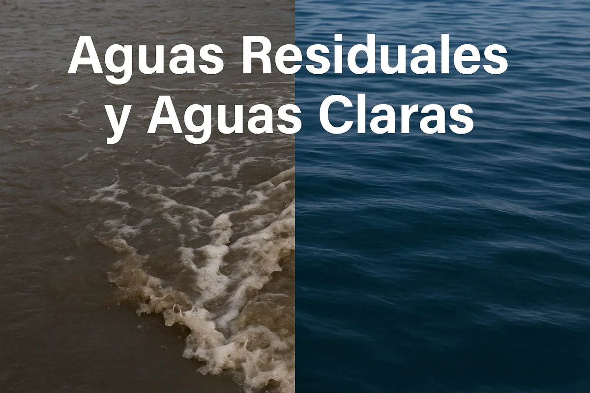 aguas residuales vs aguas claras
